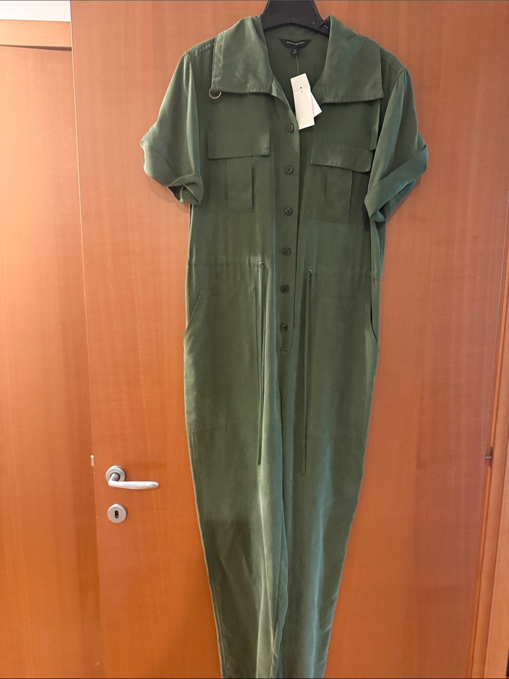 Banana Republic Factory Olive Utility Jumpsuit, NWT